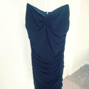 Moda International Black rhinestone strap dress. Size M.